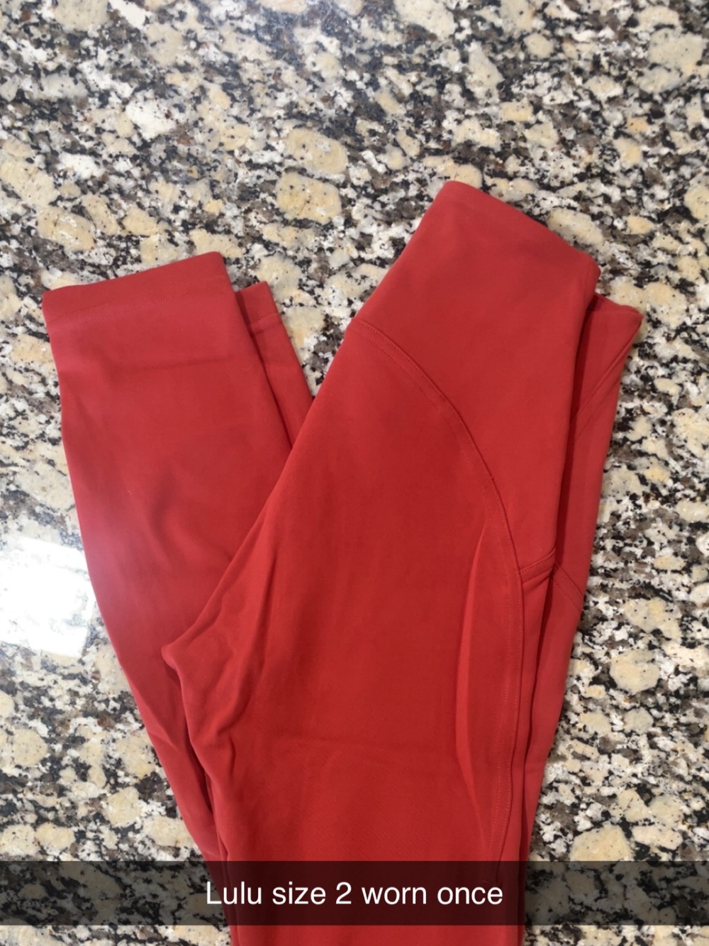 lululemon athletica Rust Red High-Rise Leggings